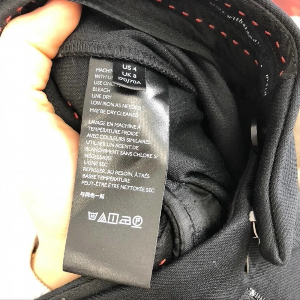 Anthropologie The Essential Slim Black Cargo Pants - Picture 7 of 10